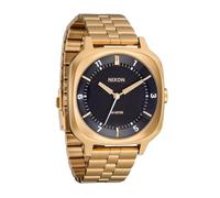 NIXON Fremont 40 A1444-100m Orologio analogico da uomo impermeabile (quadrante 40 mm, cinturino affusolato in acciaio inox a 3 maglie da 20-18 mm), Oro/nero., Fremont 40