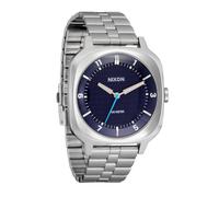 NIXON Fremont 40 A1444-100m Orologio analogico da uomo impermeabile (quadrante 40 mm, cinturino affusolato in acciaio inox a 3 maglie da 20-18 mm), Argento/Mezzanotte, Fremont 40