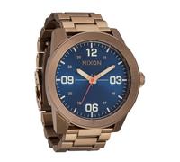 NIXON NIXON-A346-P - Orologio da uomo al quarzo analogico giapponese con cinturino in acciaio inossidabile, Dorato deserto/blu di Arles, Mens Standard, Corporale in acciaio inox