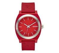 Nixon Orologio analogico al quarzo da uomo con cinturino in silicone A1361-200-00, Colore: rosso, cinghia