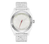 Nixon Orologio analogico al quarzo da uomo con cinturino in silicone A1361-5135-00, Vanilla Speckle