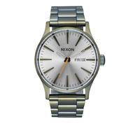 Nixon Orologio analogico al quarzo giapponese unisex con cinturino in acciaio inox A356-5093-00, Vintage White/Surplus