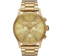 Nixon Orologio Cronógrafo Quarzo Uomo con Cinturino in Placcato in Acciaio Inox A386502-00