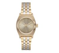 NIXON Small Time Teller A399 - Orologio analogico classico resistente all'acqua fino a 100 m (quadrante dell'orologio da 26 mm, cinturino in acciaio inossidabile personalizzato a 5 maglie da 12-14 mm