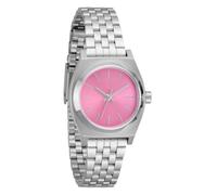 NIXON Small Time Teller A399 - Orologio analogico classico resistente all'acqua fino a 100 m (quadrante dell'orologio da 26 mm, cinturino in acciaio inossidabile personalizzato a 5 maglie da 12-14 mm