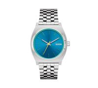 Nixon Time Teller A045-5302 Men's Watch - Silver Case, Blue Dial, Stainless Steel Bracelet