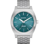 Orologio nixon time teller solar unisex argento blu