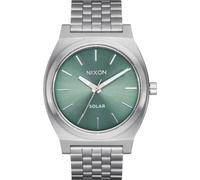 Nixon Orologio analogico 'Time Teller Solar' smeraldo / argento, Taglia One Size