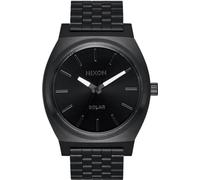 Nixon Orologio Time Teller Solar A1369-756-00 analogico cinturino in acciaio inox Nero/Bianco