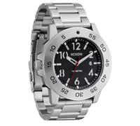 Nixon Uomo Smyth 44 Argento/Nero, Argento/nero., Smyth 44