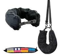NIXRET Cuscino cervicale imbottito da viaggio, cuscino da viaggio imbottito con vestiti, cuscini per il collo da viaggio con cinghie regolabili, morbido cuscino per il collo riempibile Go Travel for