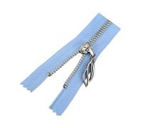 NIYADO Cerniera, cerniera di nylon chiusa 2 pz 3# Cerniere metalliche chiuse/aperte con denti in argento for la riparazione di vestiti(Sky Blue,ClosedEnd20cm)