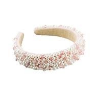 NIYANGLE 1 Pezzo Cerchietto Sposa Barocche Rosa Accessorio per Matrimonio Feste e Speciali Adatto Tutti Tipi e Confortevole