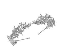 NIYANGLE 1 Pz diadema di strass Accessori per accessorio fascia da sposa dea Nozze formale decorazione dei della sposa cerchietto da sposa copricapo chic lega Argento