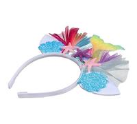 NIYANGLE 1 Pz Fascia Di Testa Fasce Alla Moda Ragazzo Arcobaleno Spa Addio Nubilato Accessorio Fascia Da Principessa Sirena Diadema Per Le Donne Fasce Per Ragazze Adulto Pelle