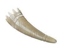 NIYANGLE 1 Pz Pettine Da Massaggio Corno Bue Massaggiatore Cuoio Capelluto Pettine Per Lavare i Pettine Portatile Pettine Per Il Lavaggio Dei Beige Corna
