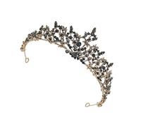 NIYANGLE 1 Pz Tiara Barocca Vintage per Sposa Coroncina per Matrimonio Accessorio Cerimonia e Design Chic e Accattivante per Feste Teatrali