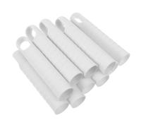 NIYANGLE 1 Set Accessori Per Manico Della Paletta Tappo Terminale Per Impugnatura Per Scopa Sostituzione Dell'impugnatura Del Manico Del Pinza Per Scopa Bianca Plastica 10 Pezzi