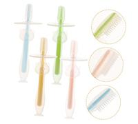 NIYANGLE 1 Set Spazzolino Da Denti Per Spazzolino Da Denti Che Fa I Primi Passi Sensoriale Ragazzo Piccoli Neonato Silicio Dente Gel Di Silice 4 Pezzi
