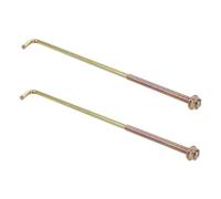 NIYANGLE 1 Set Supporto Per Batteria La Batteria Tiene Premuto L'hardware Cinghie Di Ancoraggio Per Autoveicoli Staffa Per Auto Supporti Ferma Batteria J Ganci Lega Di Alluminio Golden 2 Pz