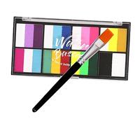 NIYANGLE 1 Set Vernici Vernice Bianca Per Il Viso Pittura Per Il Viso Per Colore Tavolozza Di Colori Per Il Viso Acqua Colorato Tavolozza Di Colori Per Il Trucco Pigmento in Polvere