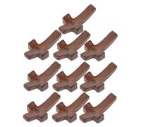 NIYANGLE 10 pezzi Croce in Legno Tascabile Mini Croce Portatile Ergonomica in Lucida Decorazione Sacra per Preghiera e Meditazione Artigianale per Altari e Celebrazioni