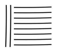 NIYANGLE 10 Pezzi Marcatori Intarsi Laterali Tastiera Chitarra Nero 1.5mm X 50mm Accessori Strumenti Musicali per Chitarre e Xilofoni Migliora Precisione Note e Tecnica di Esecuzione