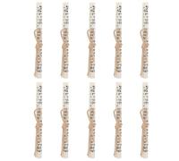 NIYANGLE 10 Pezzi Mezuzah Kosher per Porta Ebraica Pezzi Scrittura Ebraica Pre-Arrotolati 75X1 CM Decorazione Religiosa Casa per Benedizione e Tradizioni Mitzvah Accessorio Spirituale
