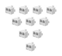 NIYANGLE 10 Pezzi Splitter Telefonico Rj11 6p4c 1 Maschio a 2 Femmine in Plastico e Lega, Compatto e Versatile per Modem e Dispositivi Telefonici, per Casa e Ufficio
