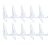 NIYANGLE 10 Pezzi Supporto Esposizione Carte da Gioco Trasparente Cavalletto Plastica Resistente per Mostrare Foto Postcard e Opere d Arte Stand Compatto per Tavolo