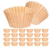 NIYANGLE 1000 Mini Pirottini per Muffin Marroni in Carta Kraft Pirottini Monouso per Cupcake e Dolci Bicchierini Rotondi per Dessert per Feste Compleanni e Shower