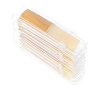 NIYANGLE 10pezzi Cofanetto di Ance per Sassofono Sib Accessori in Legno per Sassofono Soprano per Principianti Dimensioni