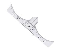 NIYANGLE 10pezzi Righello Per Sopracciglia in Plastica Set Stencil Per Sopracciglia Strumento Misurazione Per Microblading e Permanente Per e Ragazza