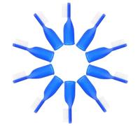 NIYANGLE 10pezzi Spazzolini Denti Prigione Mini Spazzolino Strumenti Dentali Sicuri e Portatili Per Viaggi e Detenuti Colore Blu