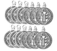 NIYANGLE 12 pezzi Ciondoli Sant Antonio in Lega per Collane e Portachiavi Decorativi Religiosi per Te e Regali Creativi Stile Italiano Casuale