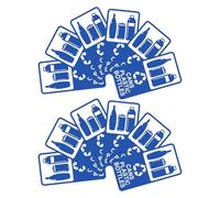 NIYANGLE 12 Pezzi Etichette Adesive Impermeabili per Riciclo Bottiglie, Adesivi Autoadesivi Rimovibili per Contenitori, Segnaletica per Ufficio, Scuola e Negozi