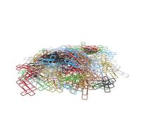 NIYANGLE 120 Fermagli a Croce e Clip Promemoria a Forma di Cuore in Metallo Colorato, Graffette Decorative per Bibbia, Quaderni e Lavori Artigianali, Segnalibri Colore Colore Casuale