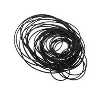 NIYANGLE 120 Pezzi Cinghia in Gomma Nera per Registratori e Lettori Cassette, Previene Distorsioni Audio e Supporta Movimento del Giradischi, per Eventi Musicali e Biblioteche
