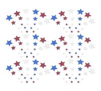 NIYANGLE 120 Pezzi Ornamenti a Stella a Cinque Punte in Legno | Mini Formato, Superficie Liscia e Resistente, per Addobbi Festa e Ricorrenze come Labor Day Stile Casuale