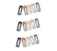 NIYANGLE 15 Pezzi Fermagli per in Marmo Acrilico Design Quadrato Eleganti Mollette e Ragazza Presa Accessori Moda Versatili per Ogni Acconciatura