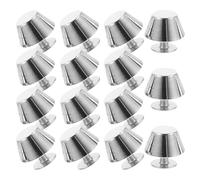 NIYANGLE 15 Pezzi Piedini per Borse in Lega di Zinco da 12 Mm, Rivetti Protettivi AntiGraffio per Fondo Borsa Fai da Te, Accessori per Realizzazione Borse e Bagagli