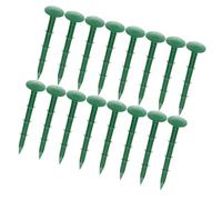 NIYANGLE 150 Picchetti da Giardino in Plastica Verde 11 Cm per Fissaggio Telo Barriera Erbacce, Chiodi per Prato a Terra Resistenti ad Alta Acidità, Picchetto da Terra Leggero per Uso