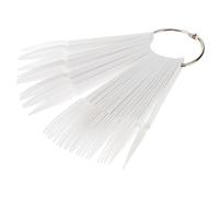 NIYANGLE 150pezzi Fan Shape Nail Art Tips Per Pratica e Design Unghie Facili Da Organizzare e Decorare Di Colori Per Tecniche Di Manicure Professionali e Principianti