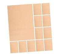 NIYANGLE 15pezzi Carta Per Esercizi in Braille Materiale Scolastico Per Non Vedenti Di Cartoncino Marrone Resistente Ausilio Per Scrittura in Braille Adatto Per Appunti Personali e Progetti