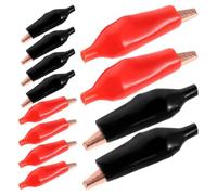 NIYANGLE 16 Pezzi Di Pinze A Coccodrillo Per Misurazione Elettrica Pinze Elettriche Isolate In Ottone In Ottone