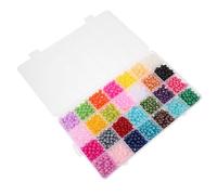 NIYANGLE 1960 Perline Distanziatrici Rotonde 6Mm Assortite Colorate per Braccialetti e Collane Perle Finte per Lavori Artigianali e Creazione Gioielli Accessori Multifunzionali per