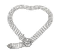 NIYANGLE 1pezzi Cintura Alla Moda Donna Cristalli in Lega Delicata e Lucente Fascia Vita Interamente Intarsiata Cristalli Aspetto Elegante Colore Scintillante