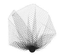 NIYANGLE 1pezzi Fermaglio per Capelli in Garza Forcina senza Punta per Bambina Accessorio da Funerali Fermaglio per Capelli alla Moda Copricapo per Ragazze Nero