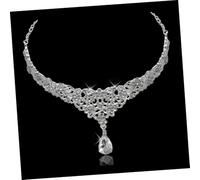 NIYANGLE 1pezzi Frontalino Sposa in Pendente Di Matrimonio Per Fronte Accessorio Bianco