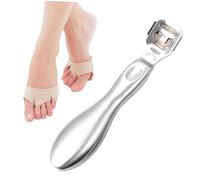 NIYANGLE 1pezzi Raspa Per Piedi Acciaio Inossidabile Rimuovi Cuticole e Morta Con Efficienza Kit Pedicure Completo Per Donne e Ragazze Include Lama Di Ricambio